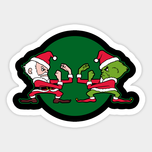 Fighting Christmas Sticker by jasesa